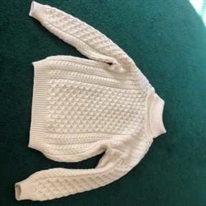 Aran Sweater Market Cream Turtle Neck